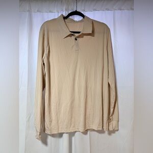 Men's Cream Long Sleeve Shirt